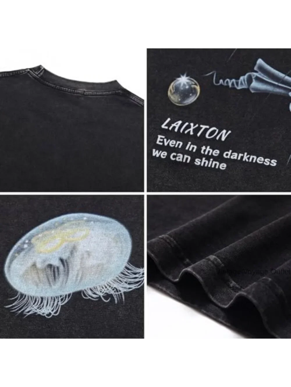Oversized Graphic Tee Short Sleeve Cotton Vintage Streetwear Unisex Crewneck